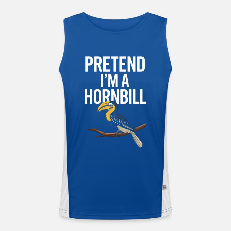 Nashornvogel Funktionelles Kontrast-Tank Top für Männer 