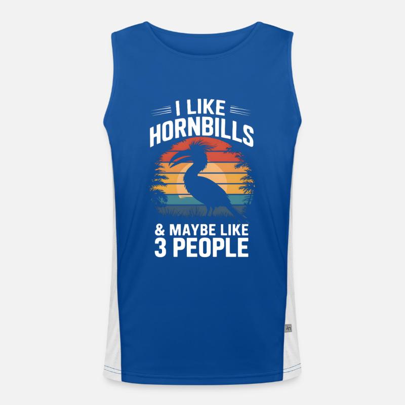 Nashornvogel Funktionelles Kontrast-Tank Top für Männer 