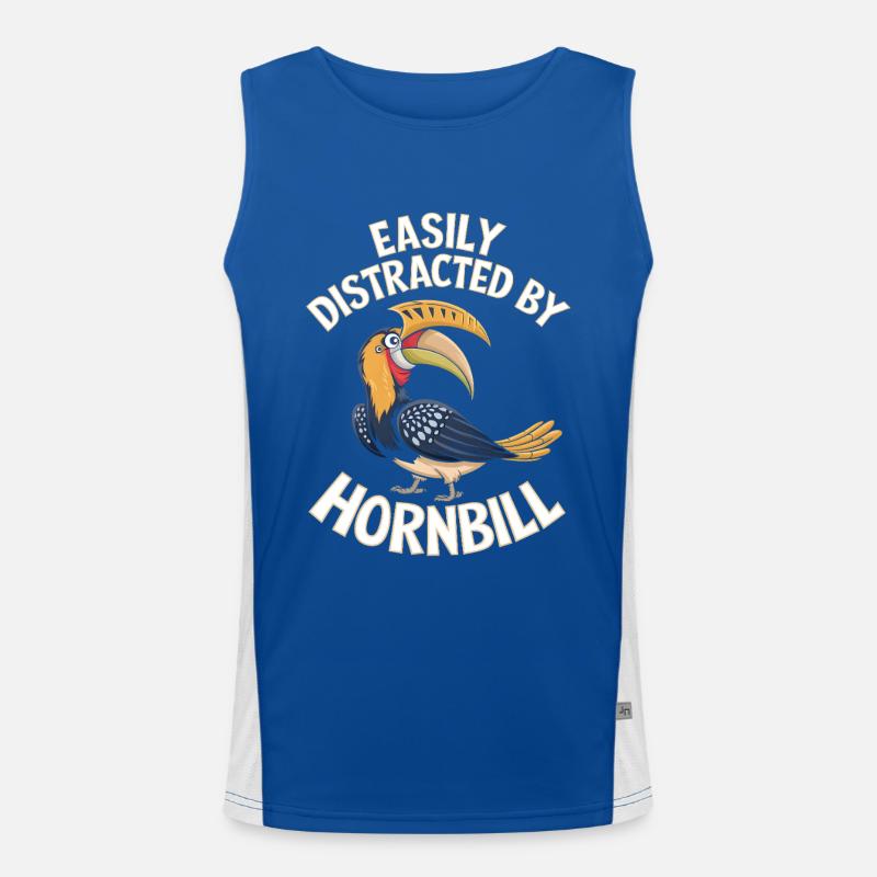 Nashornvogel Funktionelles Kontrast-Tank Top für Männer 