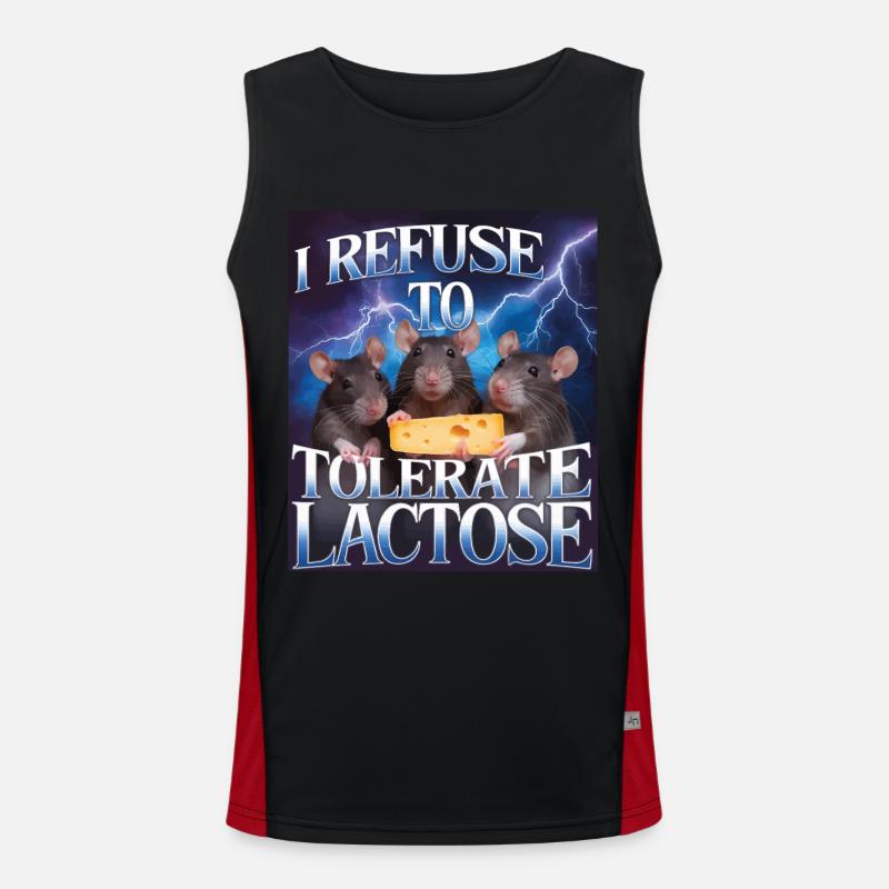 Laktose Funktionelles Kontrast-Tank Top für Männer 