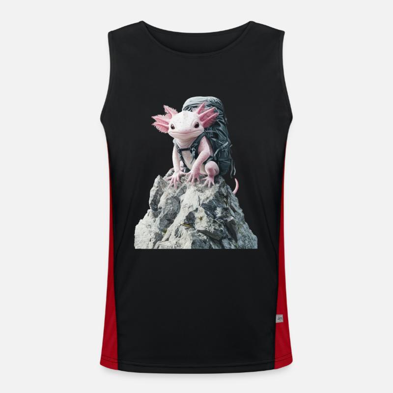 Axolotl Funktionelles Kontrast-Tank Top für Männer 
