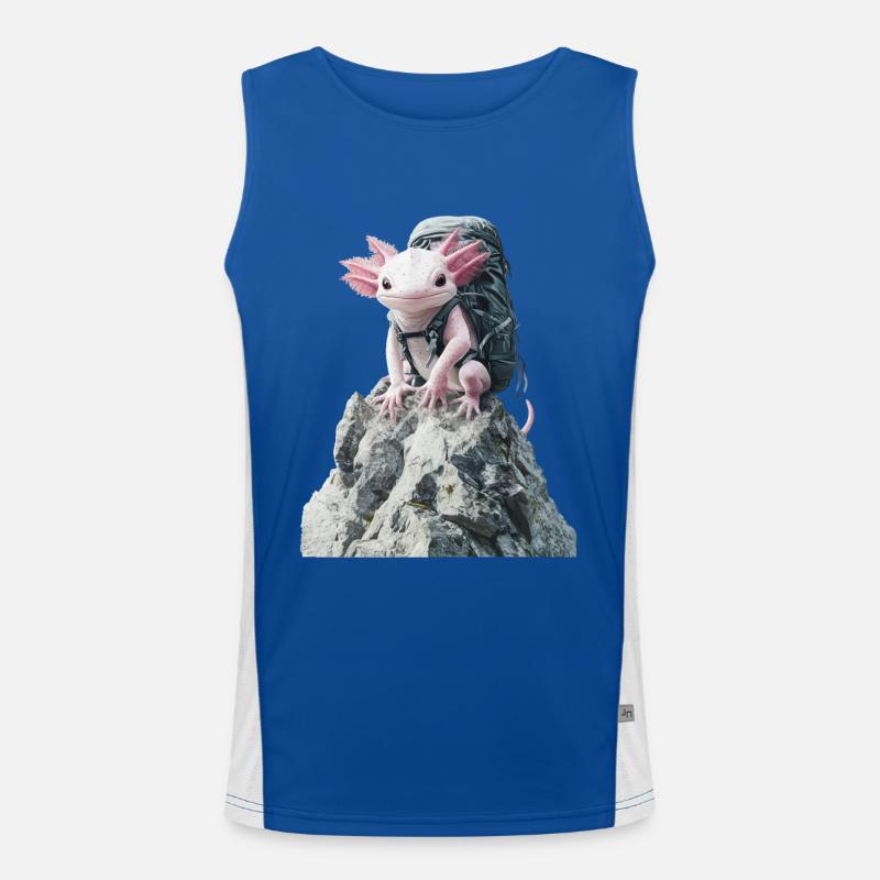Axolotl Funktionelles Kontrast-Tank Top für Männer 