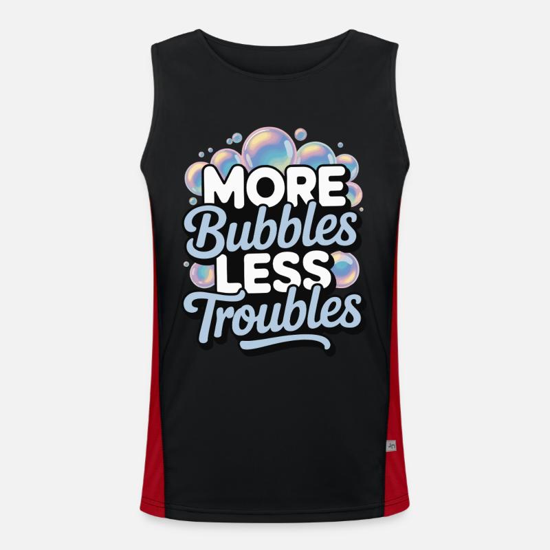 Blasen Funktionelles Kontrast-Tank Top für Männer 