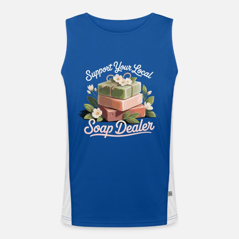 Blasen Funktionelles Kontrast-Tank Top für Männer 