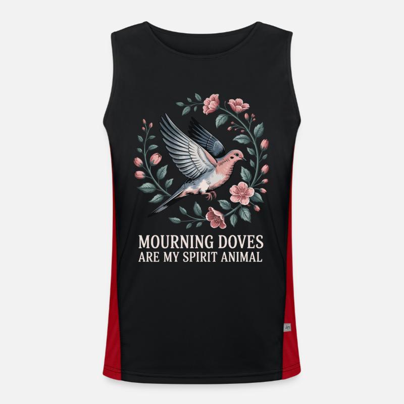 Weiße Taube Funktionelles Kontrast-Tank Top für Männer 