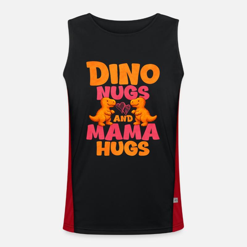 Chicken Nugget Funktionelles Kontrast-Tank Top für Männer 