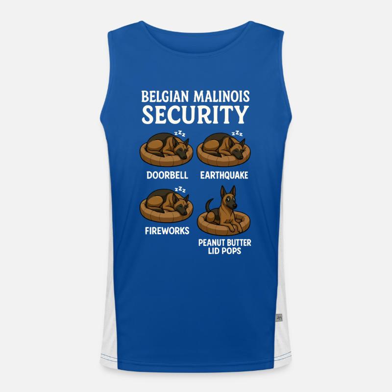 Belgischer Malinois Funktionelles Kontrast-Tank Top für Männer 
