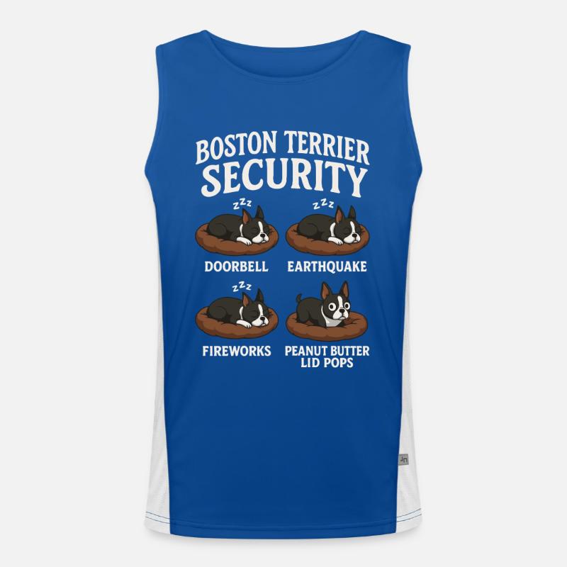 Boston Terrier Men's Functional Contrast Tank Top 