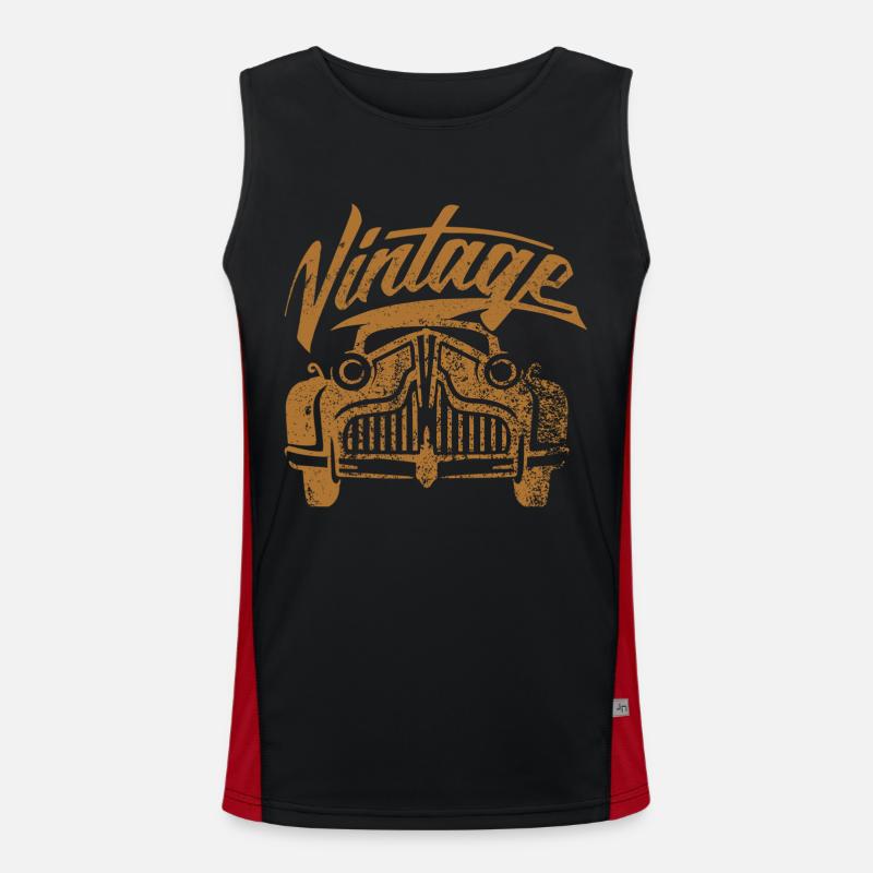 Auto Motor Geschenk Idee Funktionelles Kontrast-Tank Top für Männer 