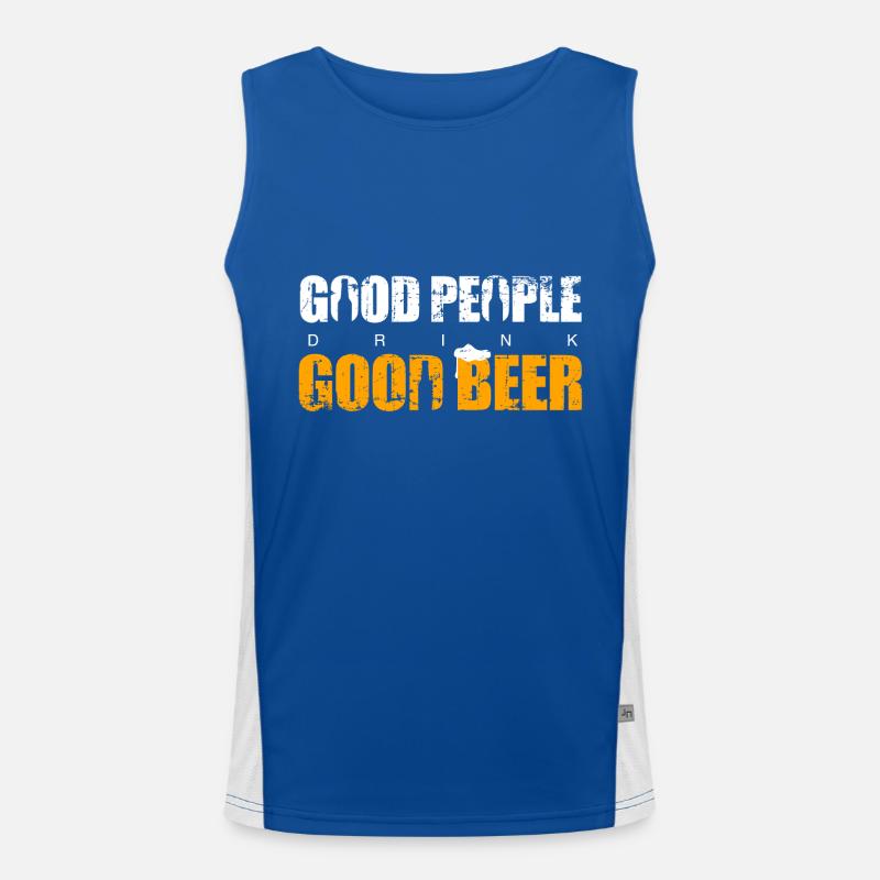 Bier Funktionelles Kontrast-Tank Top für Männer 