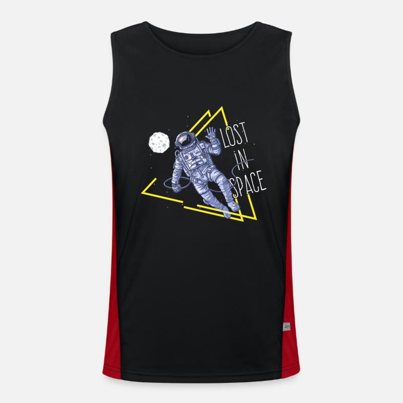 Dire le cadeau perdu dans l'espace Débardeur respirant contrasté Homme 