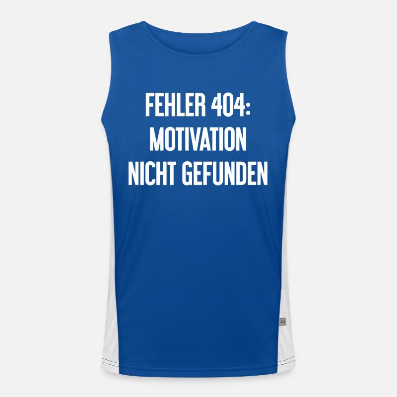 Error 404: Motivation not found Men's Functional Contrast Tank Top 