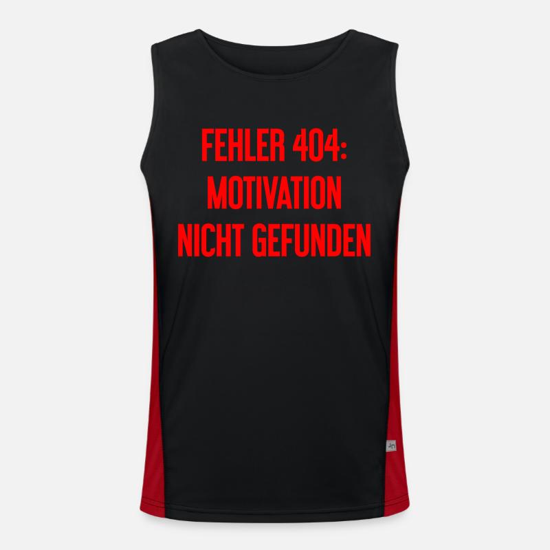 Erreur 404 : Motivation introuvable Débardeur respirant contrasté Homme 