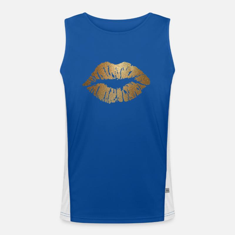 glitter Funktionelles Kontrast-Tank Top für Männer 