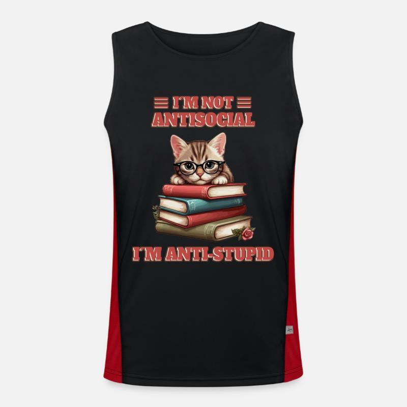 Bébé chat intelligent Débardeur respirant contrasté Homme 