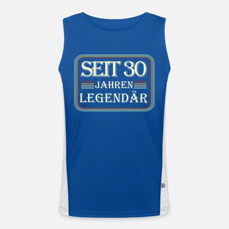 1992 Geburtstag Geschenk - Seit 30 Jahren Legendär Funktionelles Kontrast-Tank Top für Männer 