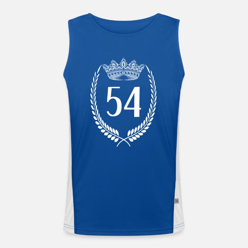 54th birthday Number anniversary 54 Men's Functional Contrast Tank Top 
