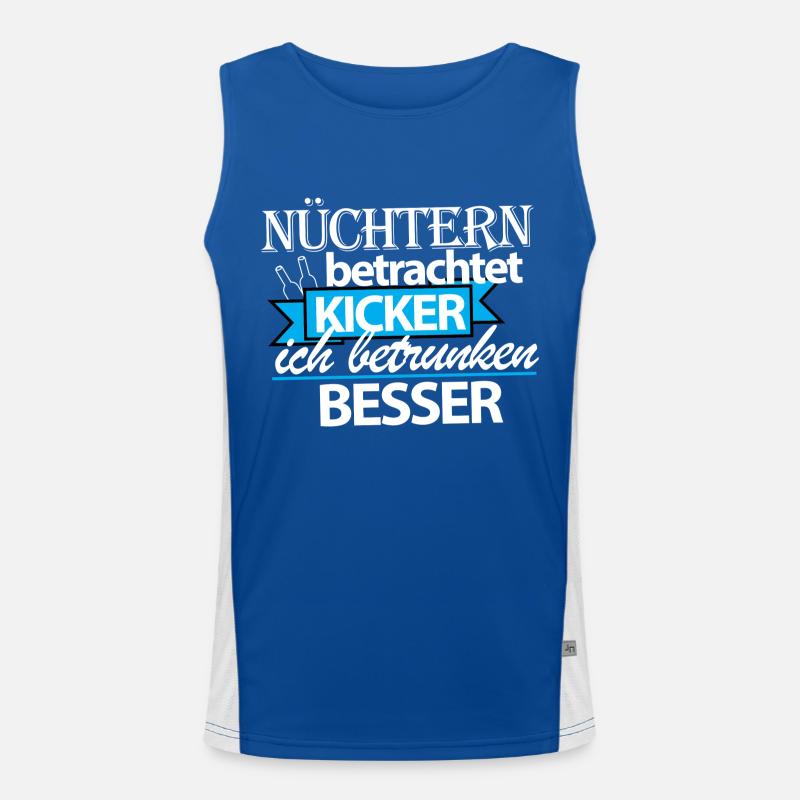 nüchtern kickern? Funktionelles Kontrast-Tank Top für Männer 
