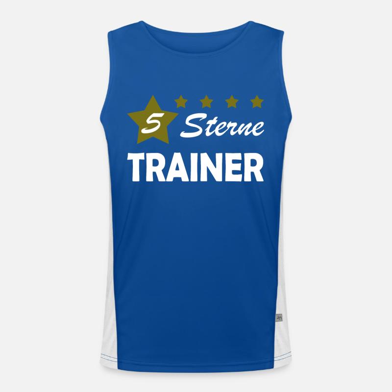 5 Sterne Trainer Funktionelles Kontrast-Tank Top für Männer 