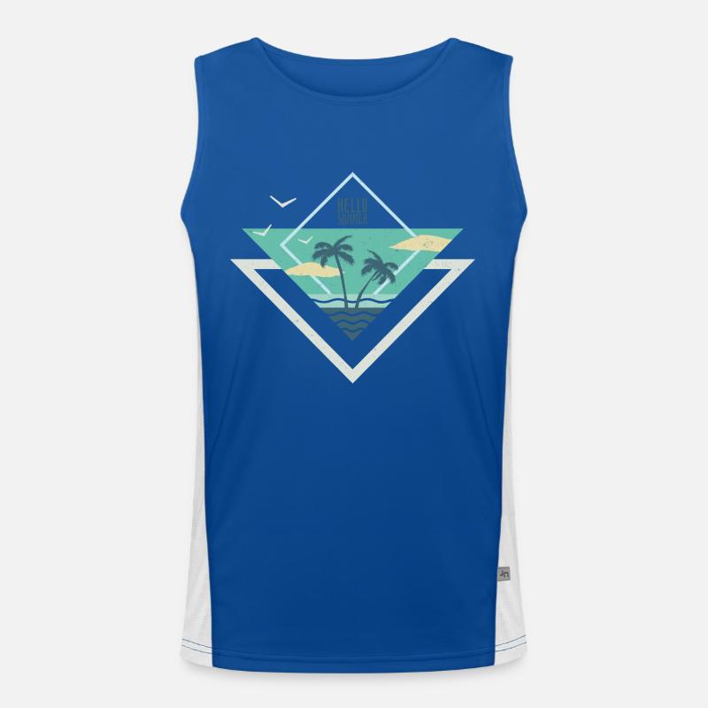 HELLO SUMMER Funktionelles Kontrast-Tank Top für Männer 