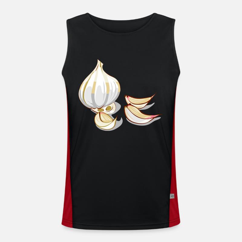 Knoblauch Funktionelles Kontrast-Tank Top für Männer 
