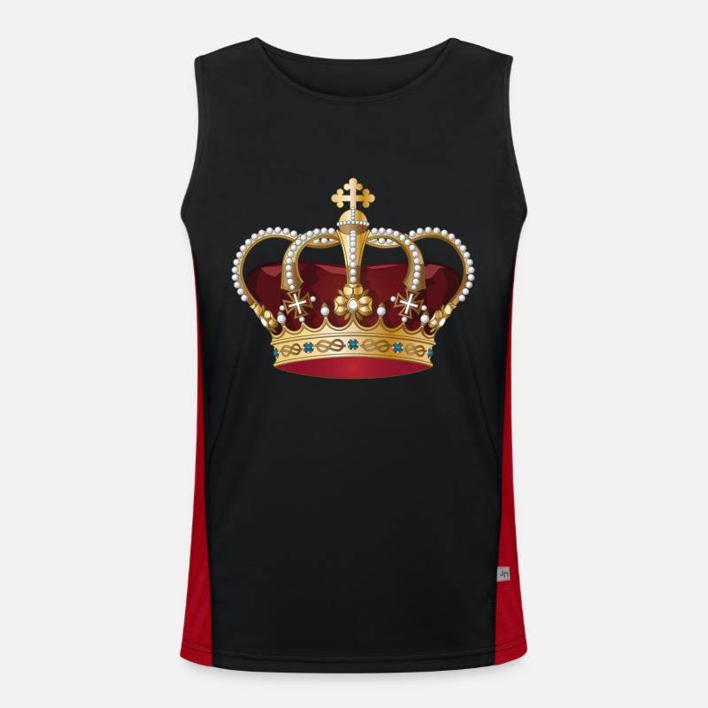 Krone Funktionelles Kontrast-Tank Top für Männer 