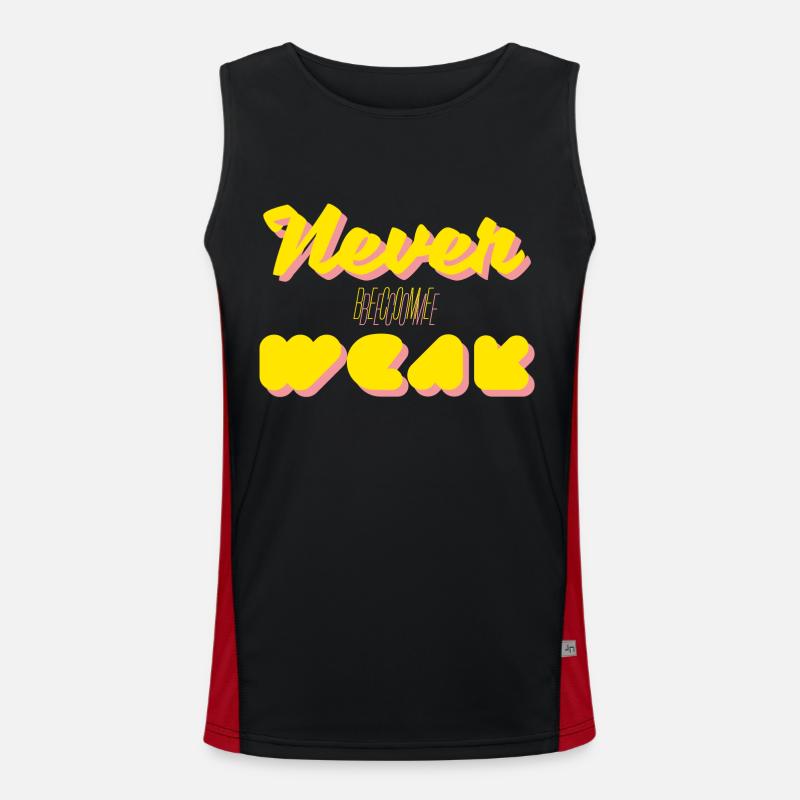 Shinee - a-yo, never become weak Men's Functional Contrast Tank Top 