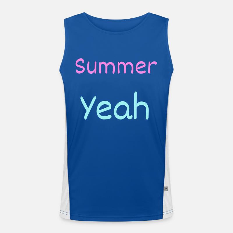 Sommer Funktionelles Kontrast-Tank Top für Männer 