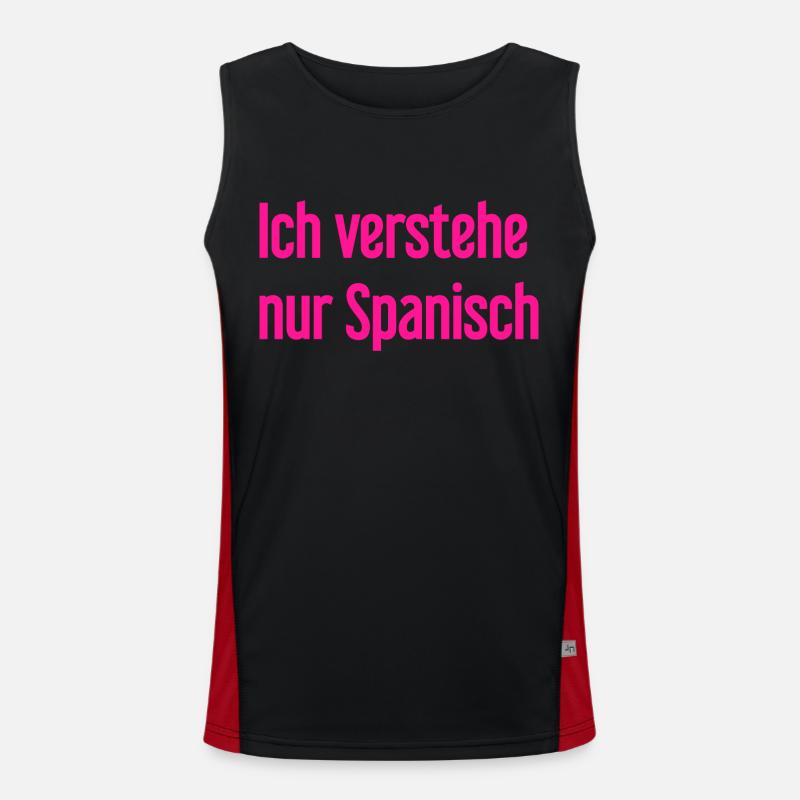 I only understand Spanish Men's Functional Contrast Tank Top 