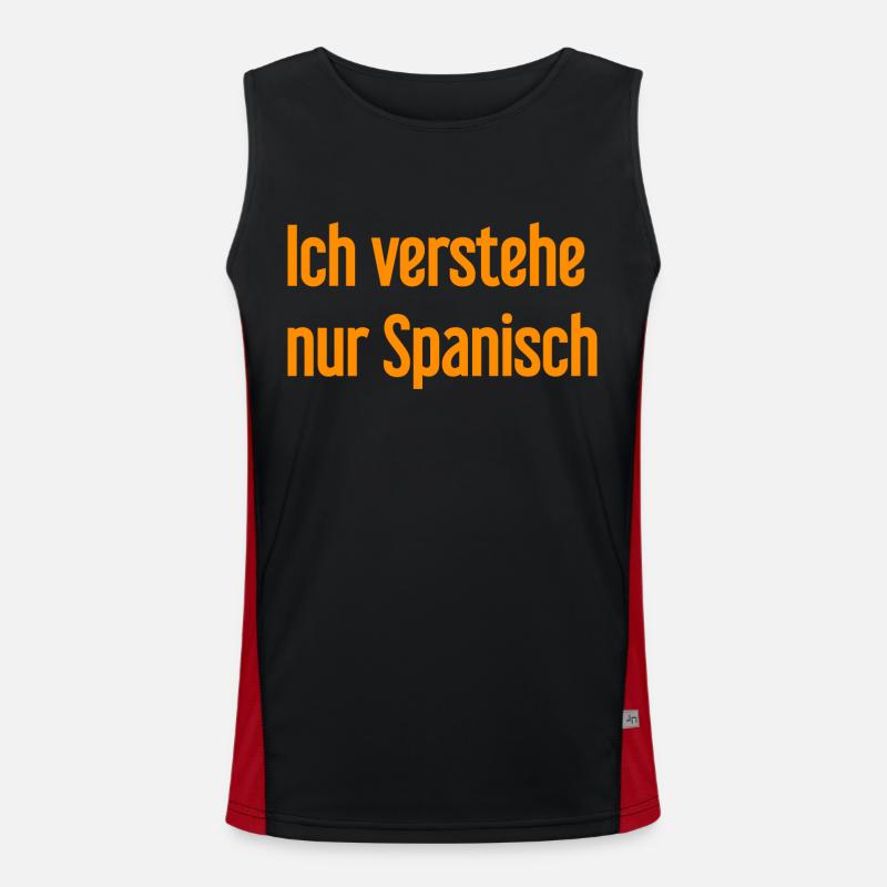 I only understand Spanish Men's Functional Contrast Tank Top 