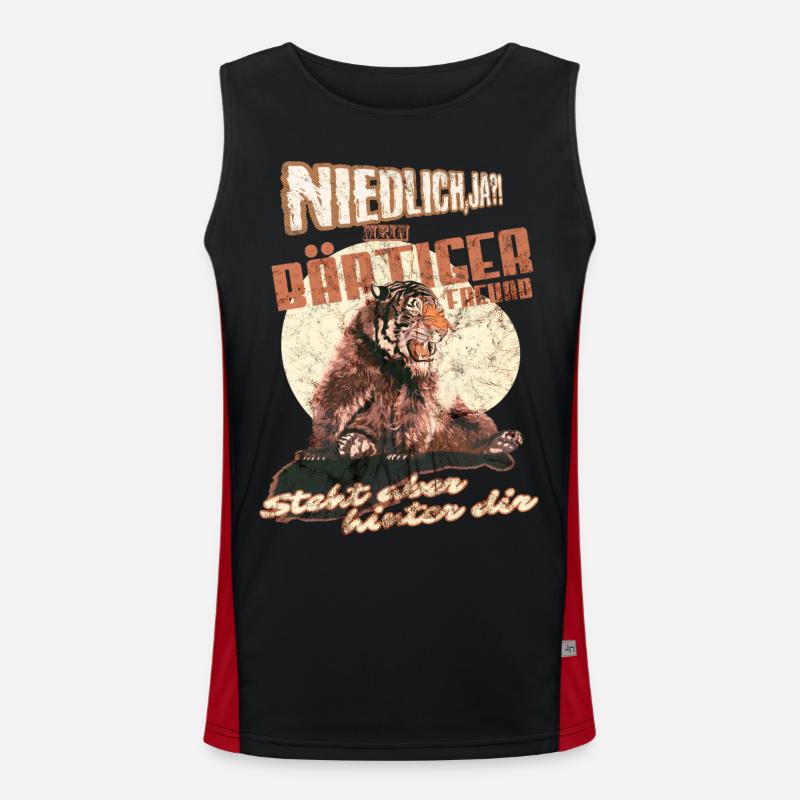 bärtiger freund niedlich? Funktionelles Kontrast-Tank Top für Männer 