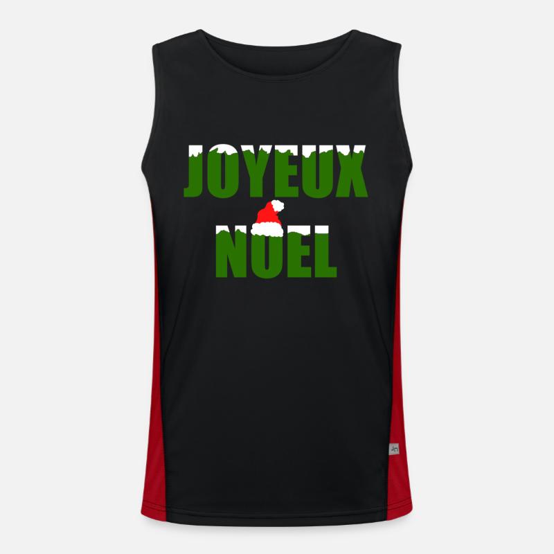 joyeux noel Funktionelles Kontrast-Tank Top für Männer 
