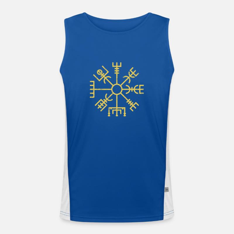WIKINger Symbol Funktionelles Kontrast-Tank Top für Männer 