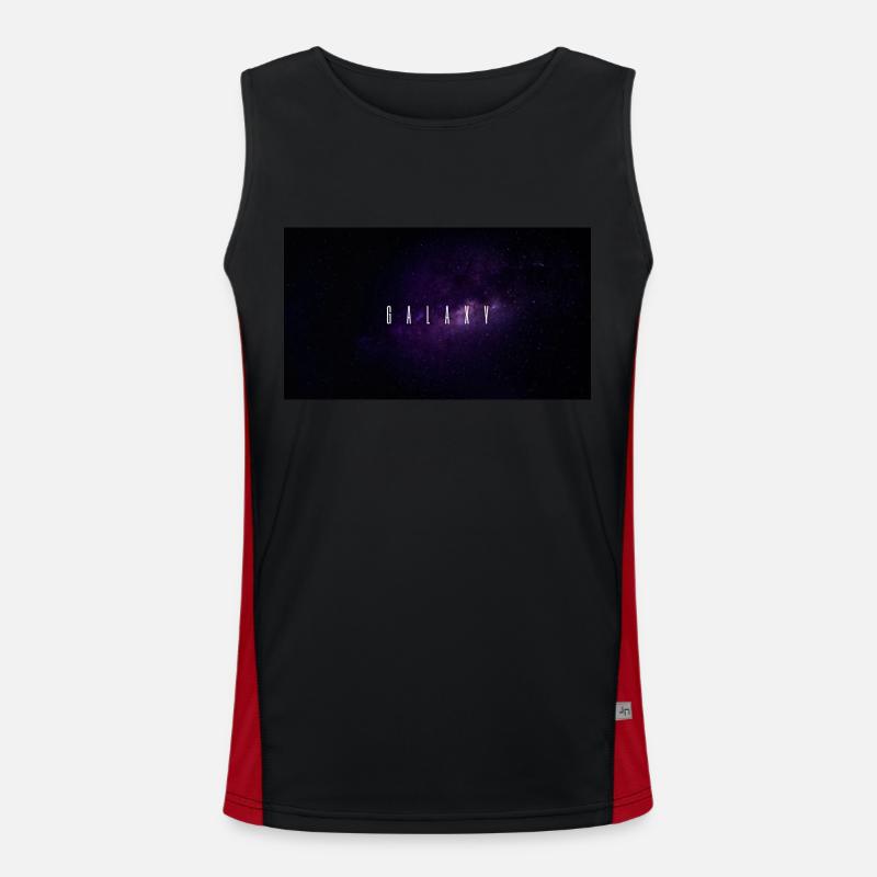 Galaxy Funktionelles Kontrast-Tank Top für Männer 