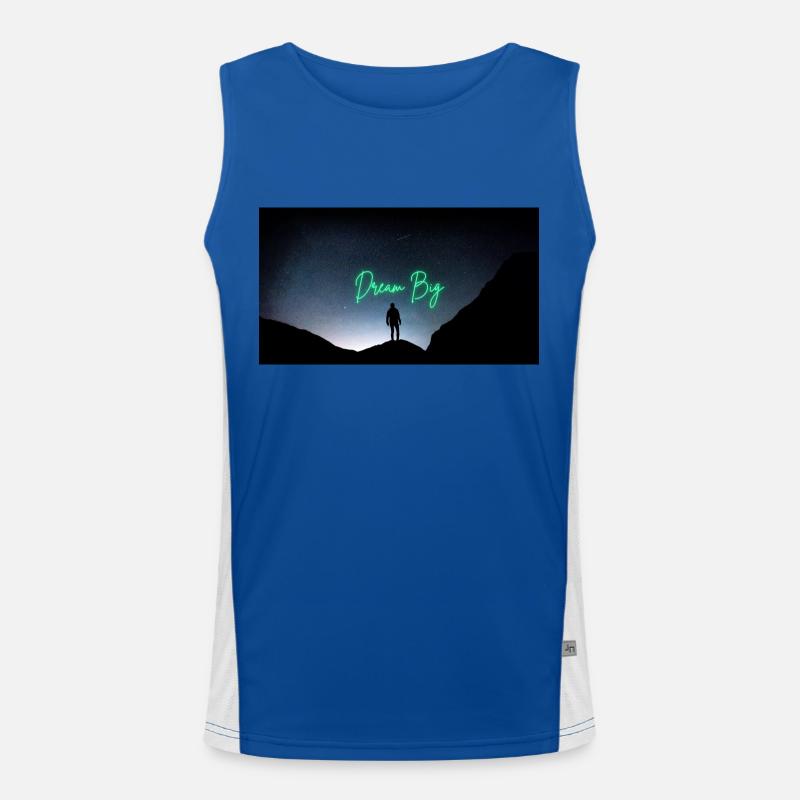 Dream big Funktionelles Kontrast-Tank Top für Männer 
