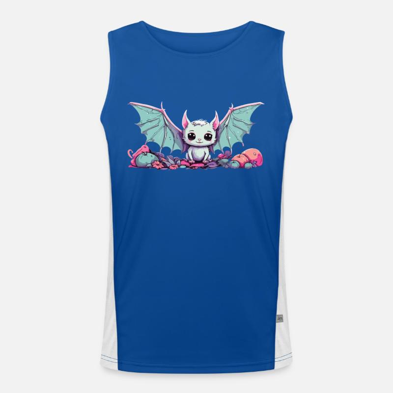Conception gothique Kawaii Bat Anime Manga Débardeur respirant contrasté Homme 
