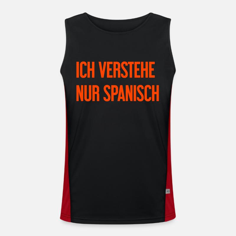 I only understand Spanish Men's Functional Contrast Tank Top 