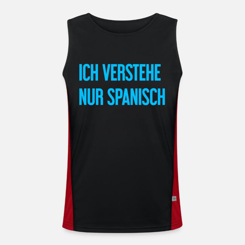 I only understand Spanish Men's Functional Contrast Tank Top 
