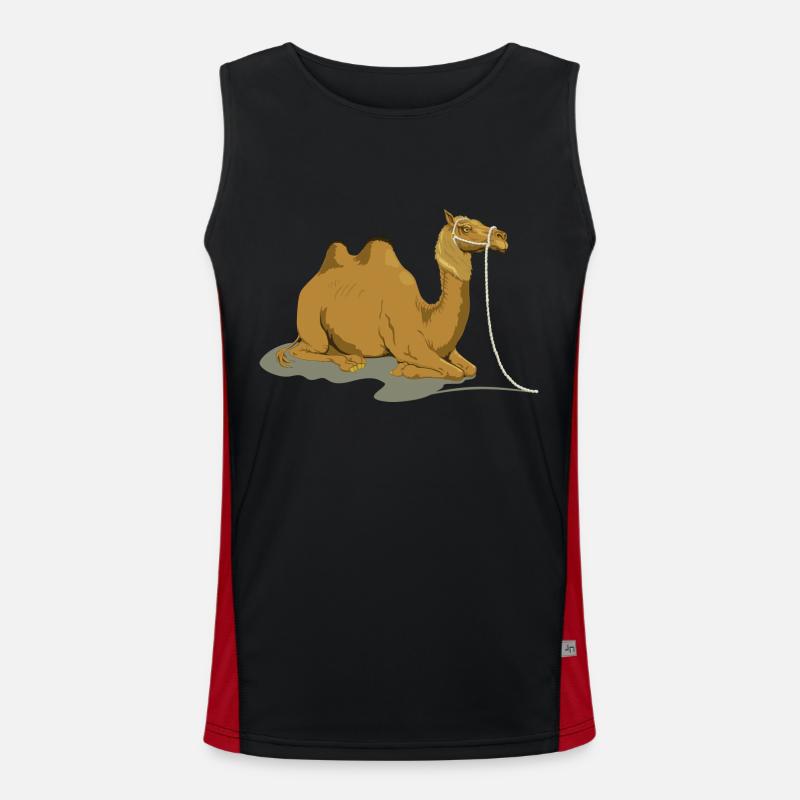 camel Men's Functional Contrast Tank Top 