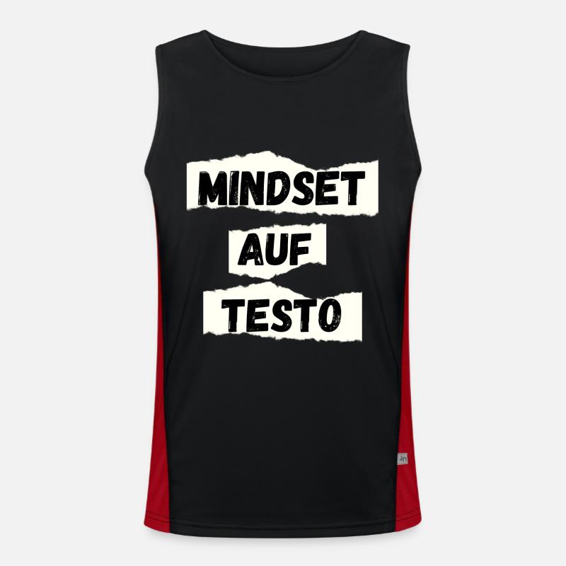mindset auf testo Funktionelles Kontrast-Tank Top für Männer 
