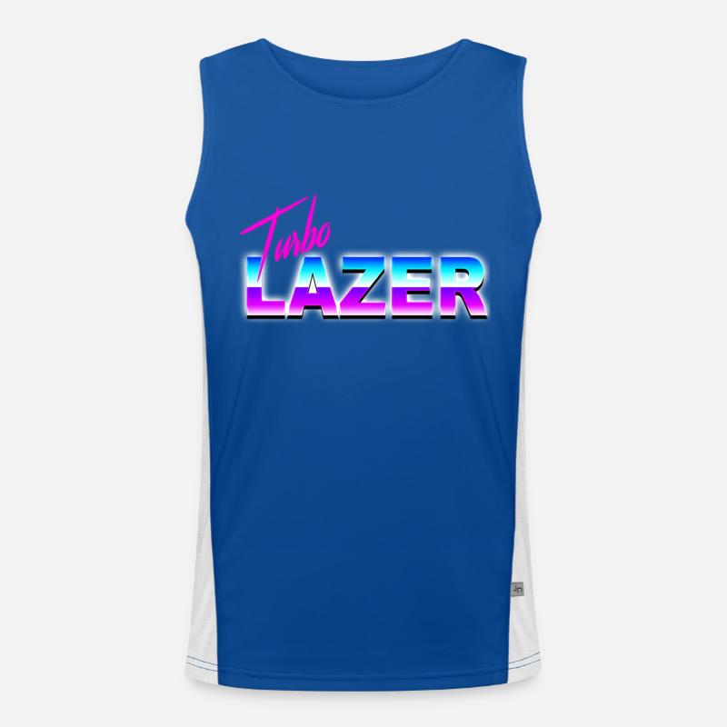 Turbo Lazer Men's Functional Contrast Tank Top 