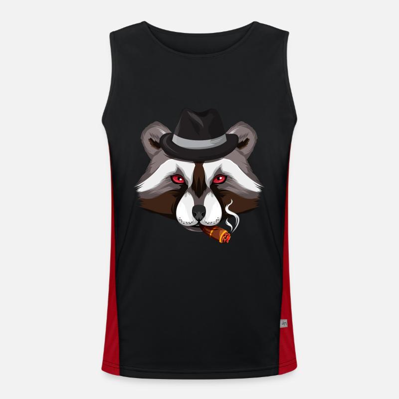 Mafia raccoon Men's Functional Contrast Tank Top 