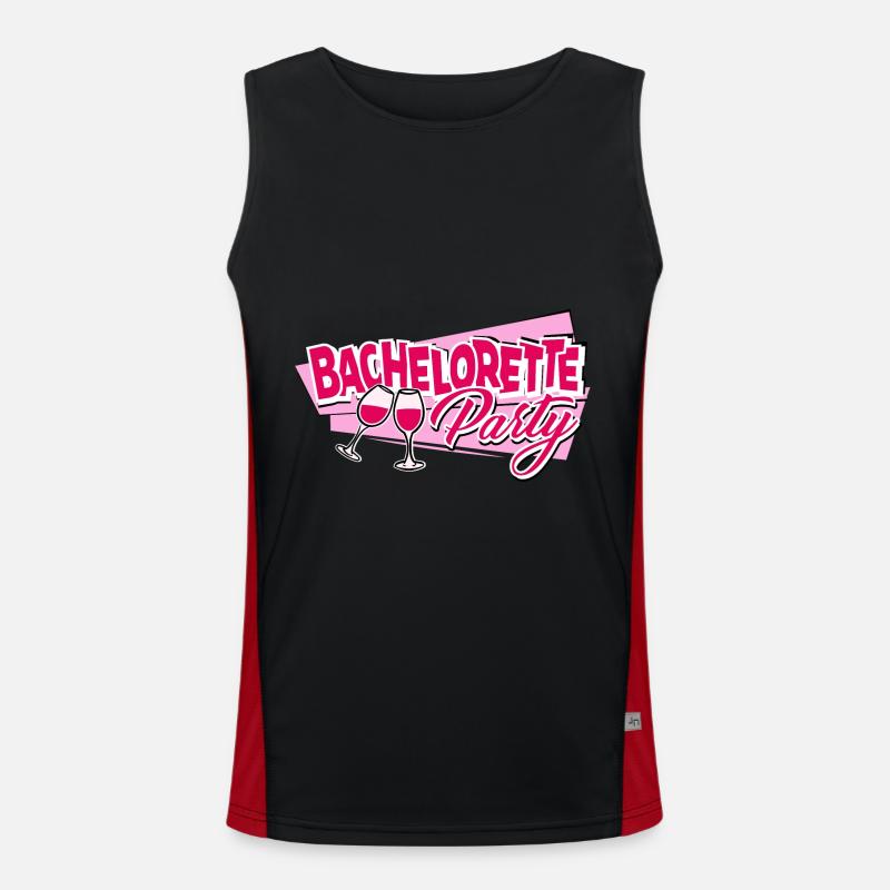 Junggesellenabschied Bachelorette Party Funktionelles Kontrast-Tank Top für Männer 