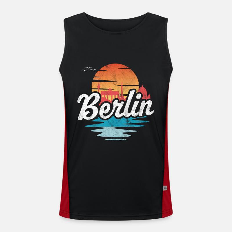 Berlin Men's Functional Contrast Tank Top 