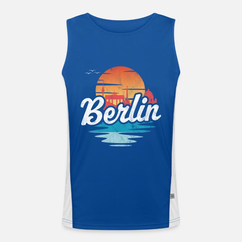 Berlin Funktionelles Kontrast-Tank Top für Männer 