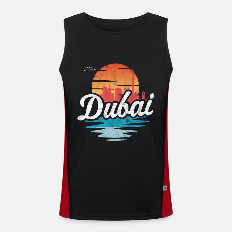 Dubai Men's Functional Contrast Tank Top 