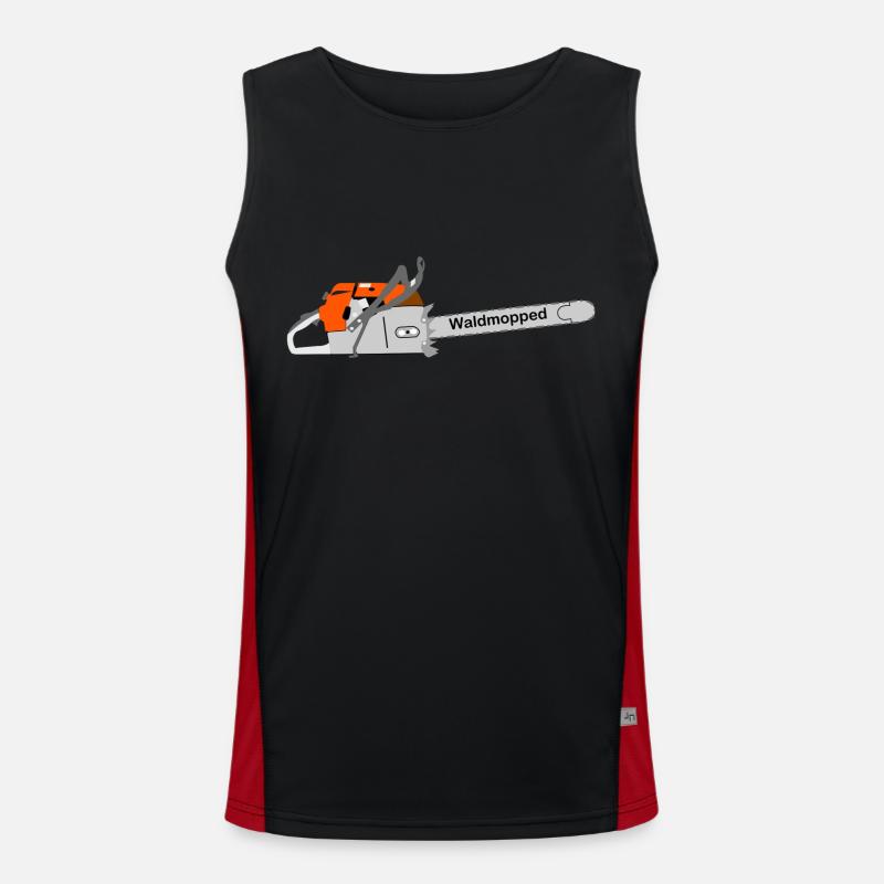 Tronçonneuse, moppes forestières Débardeur respirant contrasté Homme 