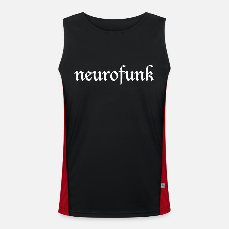 Neurofunk White Men's Functional Contrast Tank Top 