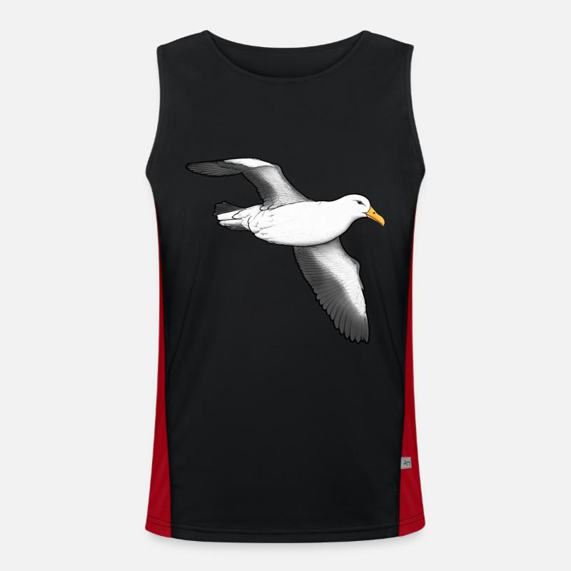 Albatross flying Men's Functional Contrast Tank Top 