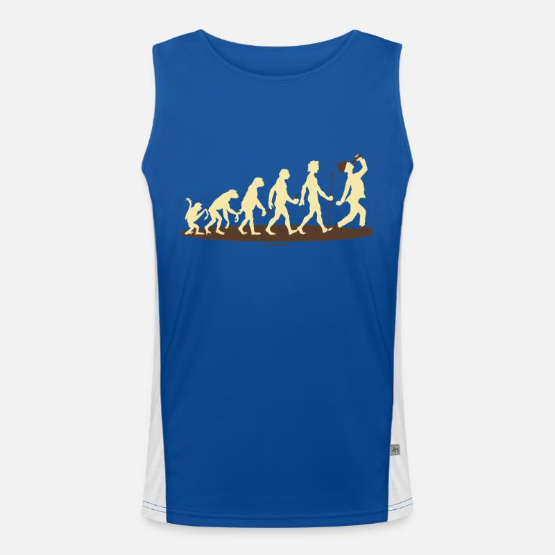 FUN - Evolution Bayer Bier - Geschenk - Bestseller Funktionelles Kontrast-Tank Top für Männer 